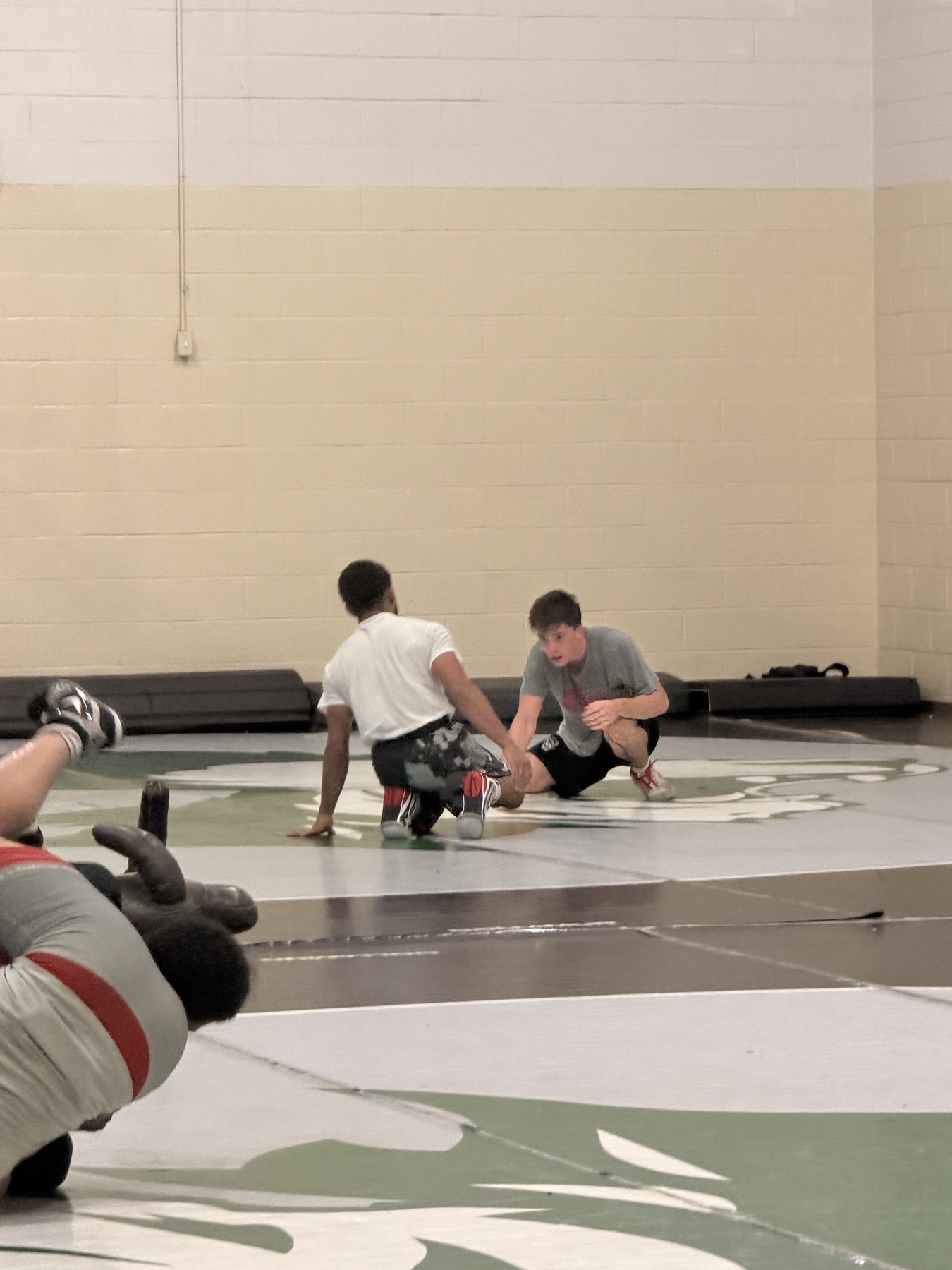 Caleb Smith demonstrating technique at Greensboro College