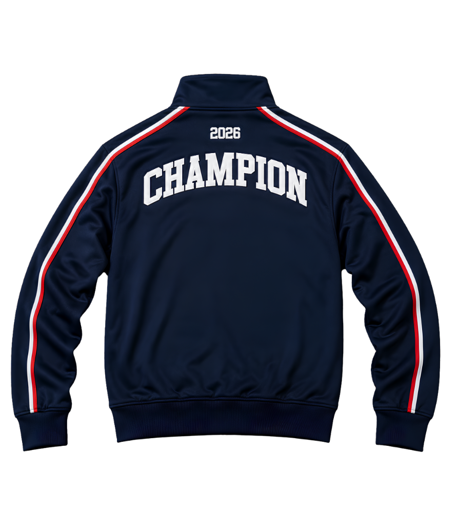 NC United Tournament of Champions jacket — back with 2026 and CHAMPION