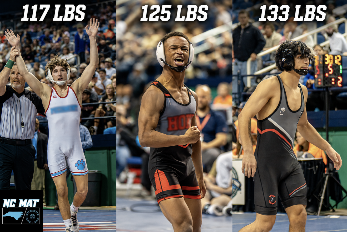 The NC Mat Tournament of Champions field announcements for 117, 125 and 133 pounds